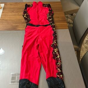 Medium adult red unitard